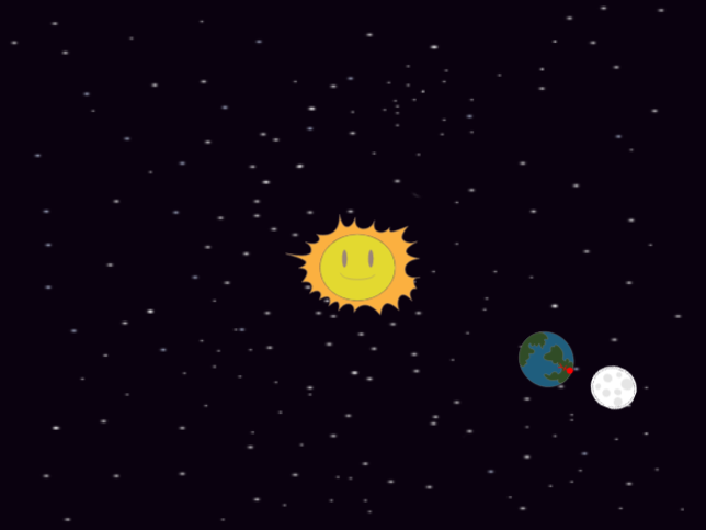 地球太阳和月亮